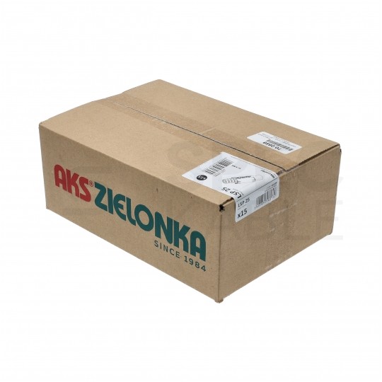 Łącznik składany prosty LSP 16 biały do rur sztywnych (RL i RLM) oraz karbowanych (RKGL i RKGS) AKS [opakowanie 45szt]