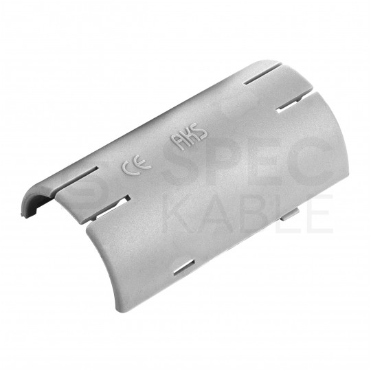 Łącznik składany prosty LSP 20 szary do rur sztywnych (RL i RLM) oraz karbowanych (RKGL i RKGS) AKS [komplet 3szt]