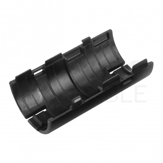 Łącznik składany prosty LSP 25 czarny do rur sztywnych (RL i RLM) oraz karbowanych (RKGL i RKGS) AKS [opakowanie 45szt]