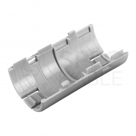 Łącznik składany prosty LSP 25 szary do rur sztywnych (RL i RLM) oraz karbowanych (RKGL i RKGS) AKS [komplet 3szt]