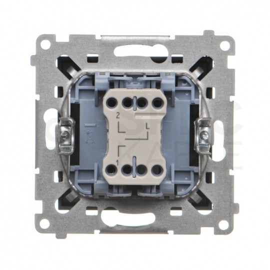 Łącznik żaluzjowy pojedynczy SIMON 55 trójpozycyjny (1-0-2) czarny matowy 10A Kontakt Simon TZW1K.01/149