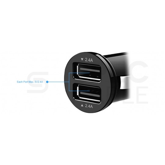 Ładowarka samochodowa 2x USB 5V / 2,4A Y-P540 Unitek