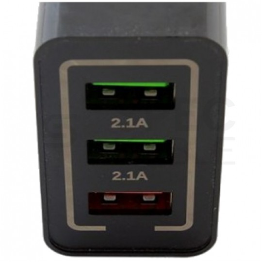 Ładowarka sieciowa 3x USB A (5V / 2,1A) Quick Charge 3.0