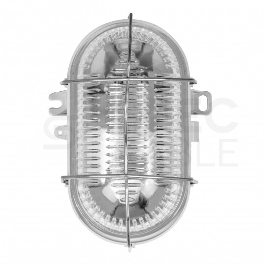 Lampa kanałowa z siatką kratą oprawa E27 60W IP44 metalowa PAWBOL