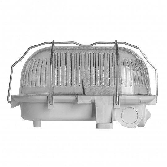 Lampa kanałowa z siatką kratą oprawa E27 60W IP44 metalowa PAWBOL