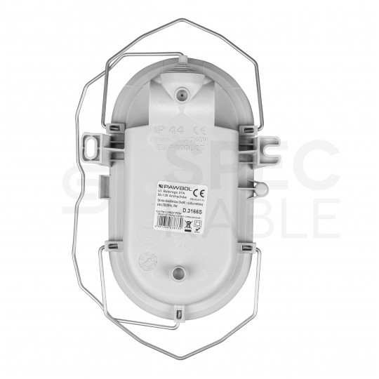 Lampa kanałowa z siatką kratą oprawa E27 60W IP44 metalowa PAWBOL