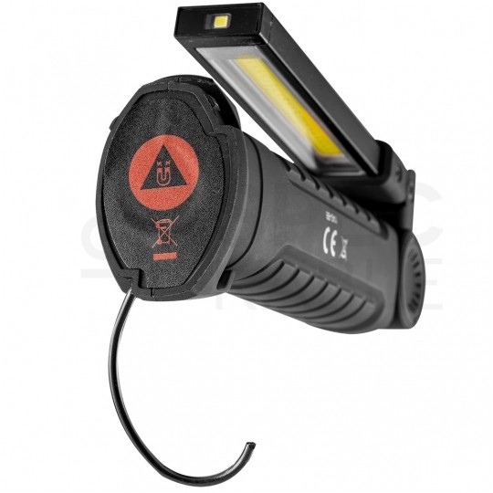 Lampa latarka robocza akumulatorowa LED 3W 200lm warsztatowa 2w1 USB NEO 99-041