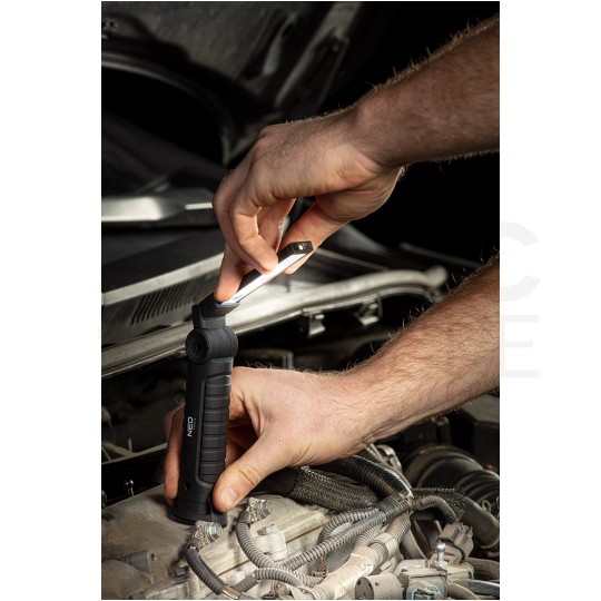 Lampa latarka robocza akumulatorowa LED 3W 200lm warsztatowa 2w1 USB NEO 99-041