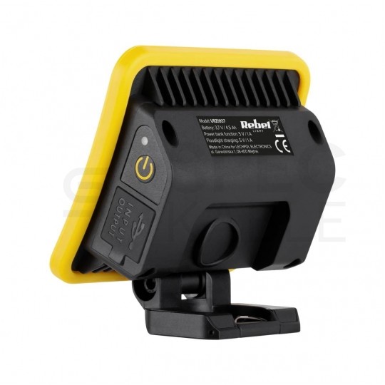 Lampa robocza akumulatorowa LED 10W 1000lm 4000K reflektor warsztatowy USB IPX4 REBEL