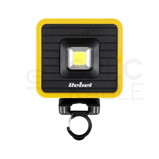 Lampa robocza akumulatorowa LED 10W 1000lm 4000K reflektor warsztatowy USB IPX4 REBEL