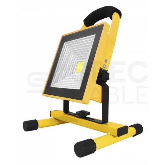 Lampa robocza akumulatorowa LED 10W 6000K przenośna, halogen warsztatowy IP44 SLIM