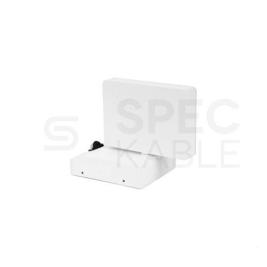 Lampa ścienna kwadratowa, kinkiet 350st LED 17W 2520lm 3000K biały z czujnikiem ruchu barwa WW biała ciepła IP65 V-TAC VT-11020S-SQ-W