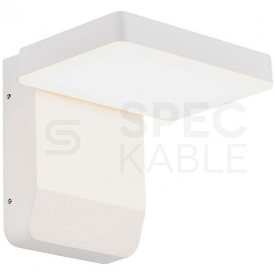 Lampa ścienna kwadratowa, kinkiet 350st LED 17W 2580lm 4000K biały barwa NW biała neutralna IP65 V-TAC VT-11020-SQ-W