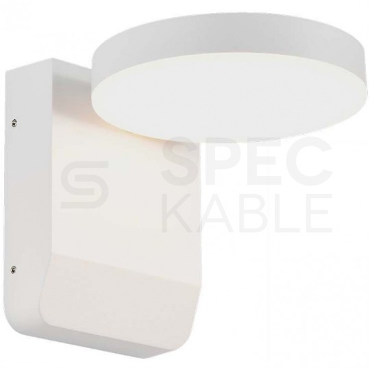 Lampa ścienna okrągła, kinkiet 350st LED 17W 2480lm 3000K biały barwa WW biała ciepła IP65 V-TAC VT-11020-RD-W