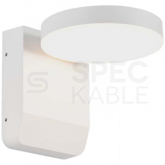 Lampa ścienna okrągła, kinkiet 350st LED 17W 2520lm 4000K biały barwa NW biała neutralna IP65 V-TAC VT-11020-RD-W