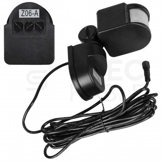 Lampa solarna JOCKER LED 120W 12000mAh, panel fotowoltaiczny 12W, czujnik ruchu z przewodem 5m VOLT