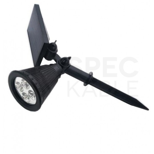 Lampa solarna LED 1,2W 120lm ogrodowa, wbijana, czujnik zmierzchu 34cm IP44 MATER LED