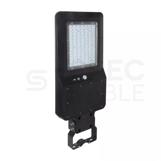 Lampa solarna LED 40W 4800lm 6000K 12000mAh, panel fotowoltaiczny, pilot sterowania, czujnk ruchu i zmierzchu barwa CW biała zimna V-TAC VT-ST42