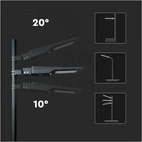 Lampa solarna LED 40W 4800lm 6000K 12000mAh, panel fotowoltaiczny, pilot sterowania, czujnk ruchu i zmierzchu barwa CW biała zimna V-TAC VT-ST42