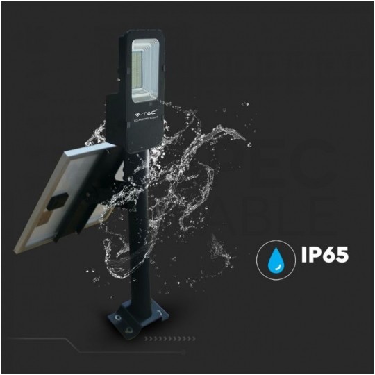 Lampa solarna LED 50W 4000lm 4000K 50000mAh, panel fotowoltaiczny, pilot sterowania, barwa NW biała neutralna V-TAC VT-ST200