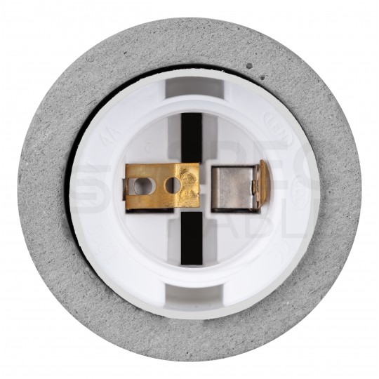 Lampa wisząca zwis sufitowy E27 betonowa szara