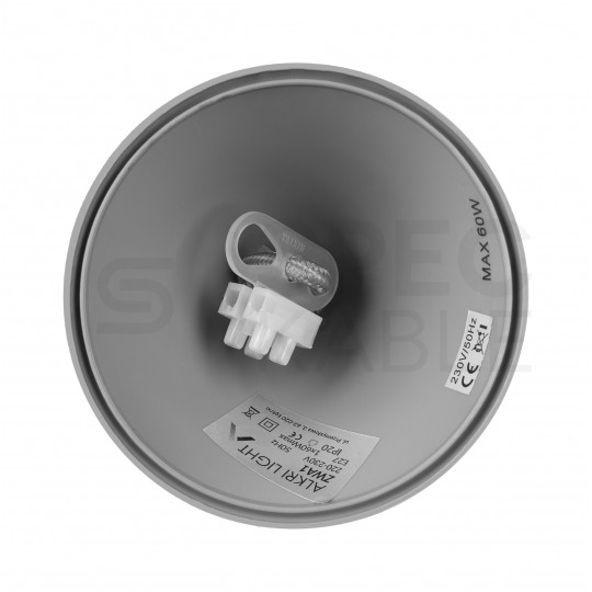 Lampa wisząca zwis sufitowy E27 betonowa szara