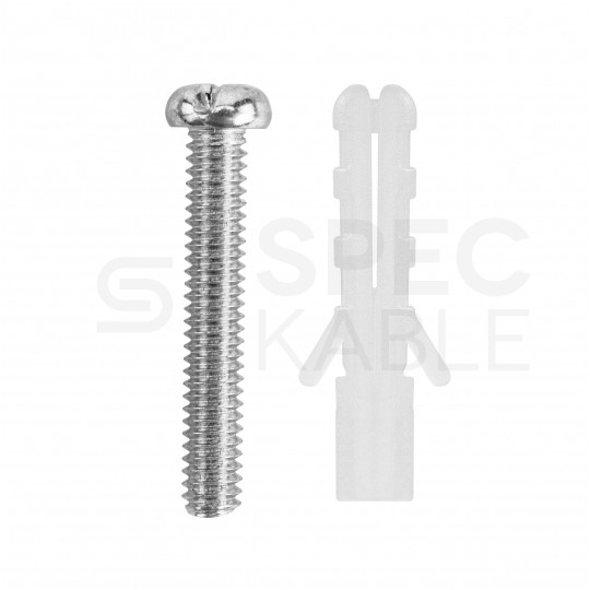 Lampa wisząca zwis sufitowy E27 chromowana pod klosz (bez linki)