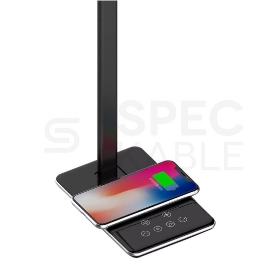 Lampka biurkowa 3w1 4W 500lm ładowarka indukcyjna WW barwa zmienna IP20 3000K-6500K V-TAC VT-7405