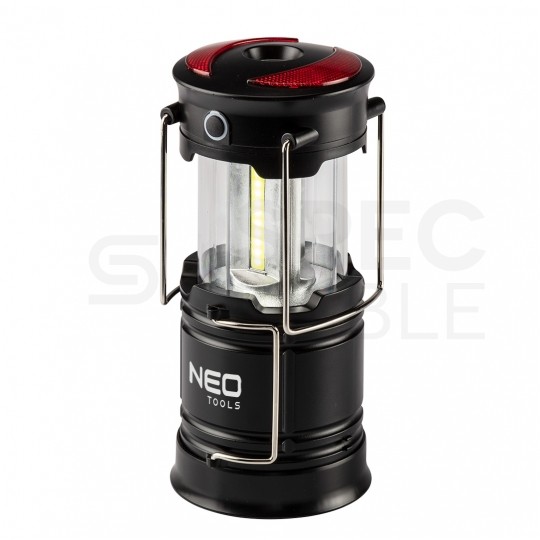 Lampka biwakowa LED 200lm 3W bateryjna 3xAA 3w1 wielofunkcyjna NEO 99-030