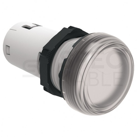 Lampka kontrolna sterownicza LED Biała 12V fi:22mm LOVATO