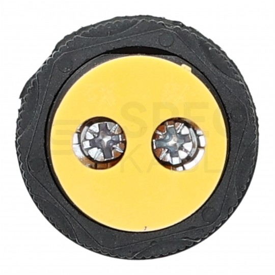 Lampka kontrolna sterownicza LED Żółta 12V fi:22mm ADELID