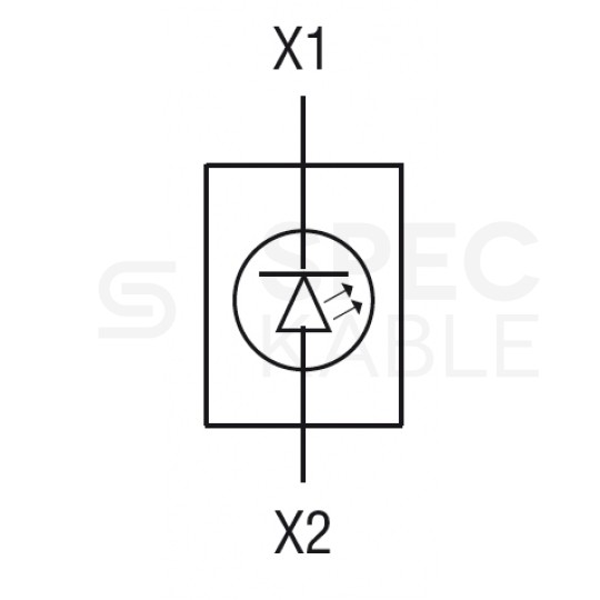 Lampka kontrolna sterownicza LED Żółta 230V fi:22mm LOVATO