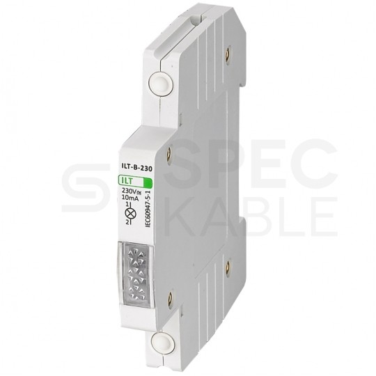 Lampka modułowa sygnalizacyjna (kontrolna) LED Niebieska 1-fazowa SLIM (0,5 modułowa) 230V AC/DC GACIA