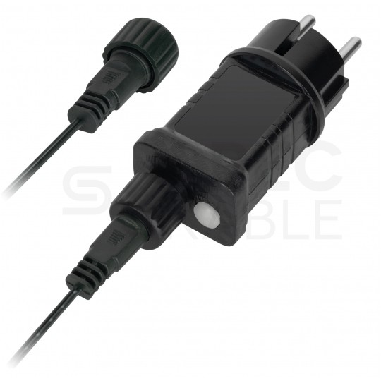 Lampki świąteczne choinkowe zewnętrzne 100 diod zimne białe ze zmianą tryby świecenia 10m IP44 Rebel