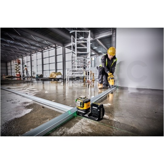 LASER LINIOWY 3-PŁASZCZYZNOWY 12/18V ZIELONA WIĄZKA XR 0*AH DEWALT