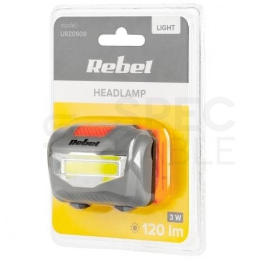Latarka czołowa 3W 120lm REBEL