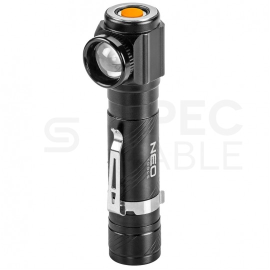 Latarka czołowa akumulatorowa LED 10W 800lm z funkcją zoom NEO 99-026