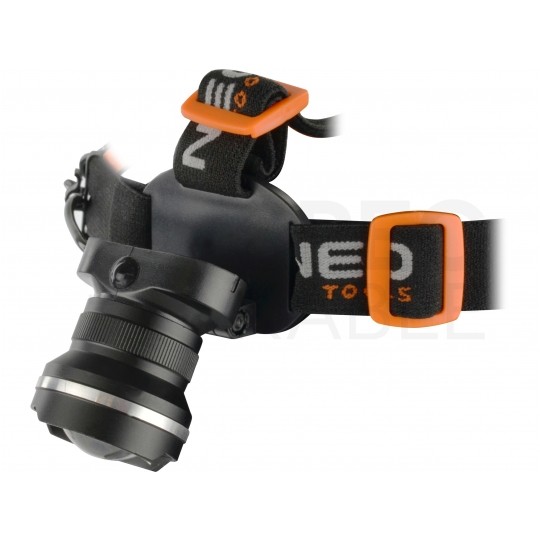 Latarka czołowa bateryjna LED 5W 400lm z funkcją zoom NEO 99-200