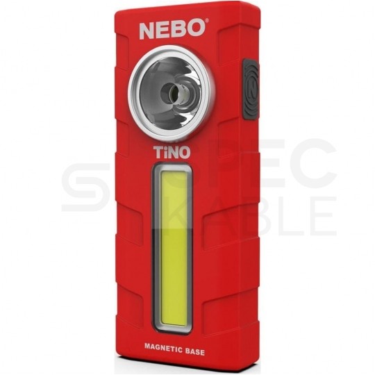 Latarka kieszonkowa 300lm Slim czerwona TINO NEBO