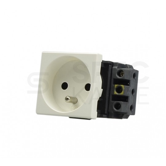 Legrand M45 2M Gniazdo 2P+Z 16A białe DLP