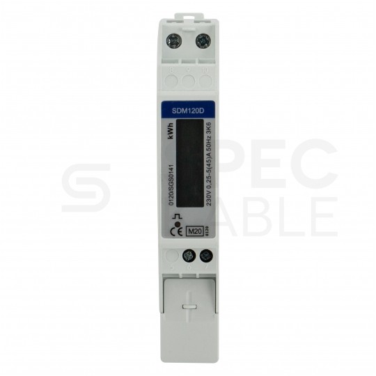 Licznik zużycia energii elektrycznej MID 1-fazowy 5/45A 1-modułowy z wyświetlaczem LCD EASTRON