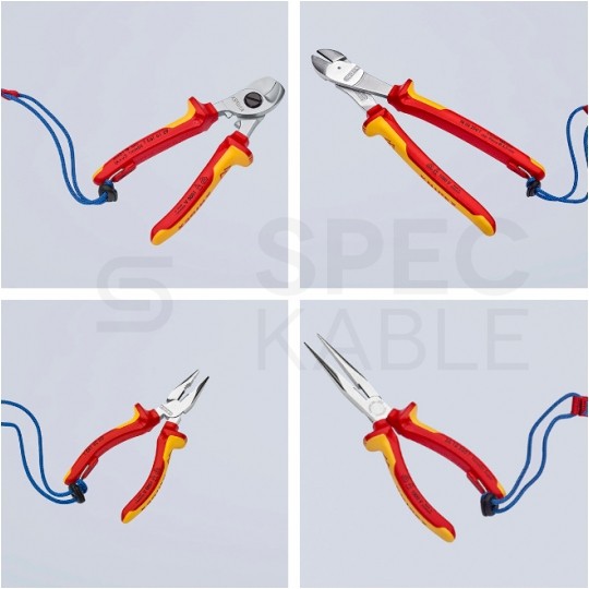 Linka zabezpieczająca przed upadkiem narzędzi do 1,5kg (1,5m) KNIPEX 00 50 01 T BK