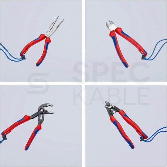 Linka zabezpieczająca przed upadkiem narzędzi do 1,5kg (1,5m) KNIPEX 00 50 01 T BK
