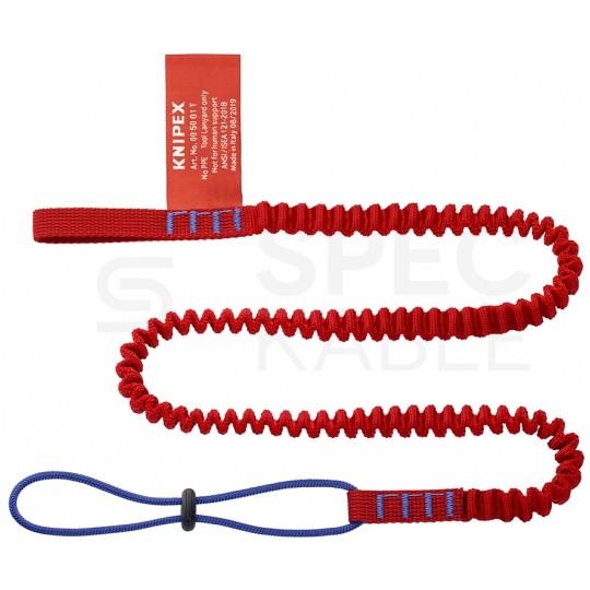 Linka zabezpieczająca przed upadkiem narzędzi do 1,5kg (1,5m) KNIPEX 00 50 01 T BK