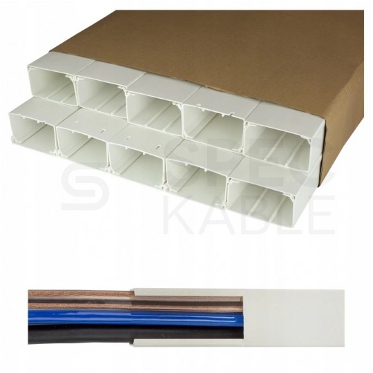 Listwa elektroinstalacyjna kanał kablowy BKK 100x60mm korytko z pokrywą