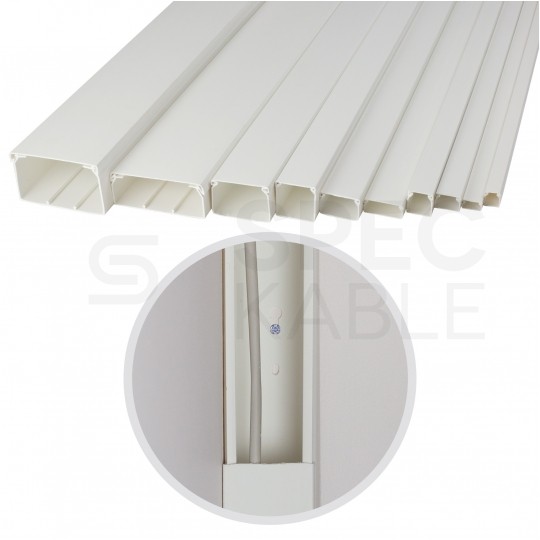 Listwa elektroinstalacyjna kanał kablowy BKK 100x60mm korytko z pokrywą KARTON= 20m (10szt)