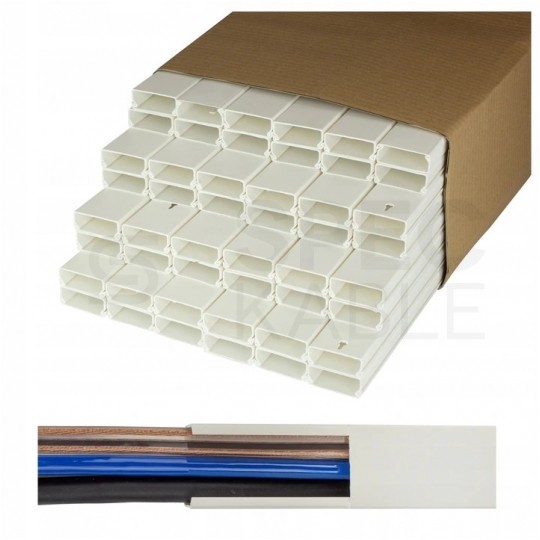 Listwa elektroinstalacyjna kanał kablowy BKK 40x16mm korytko z pokrywą