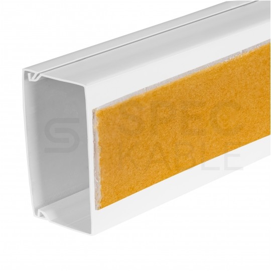 Listwa elektroinstalacyjna kanał kablowy BKK 40x16mm korytko z pokrywą i taśmą montażową 2-stronną KARTON=84m (42szt) NEKU