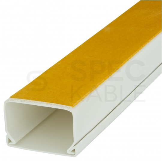 Listwa elektroinstalacyjna kanał kablowy BKK 40x25mm korytko z pokrywą i taśmą montażową 2-stronną