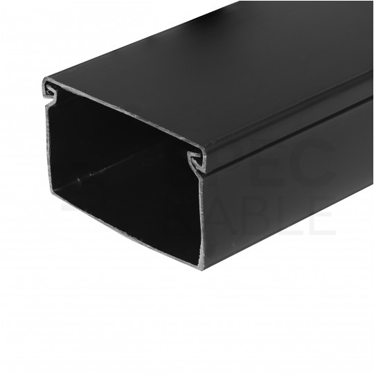 Listwa elektroinstalacyjna kanał kablowy BKK 60x40mm korytko z pokrywą KARTON=48m (24szt) NEKU czarny